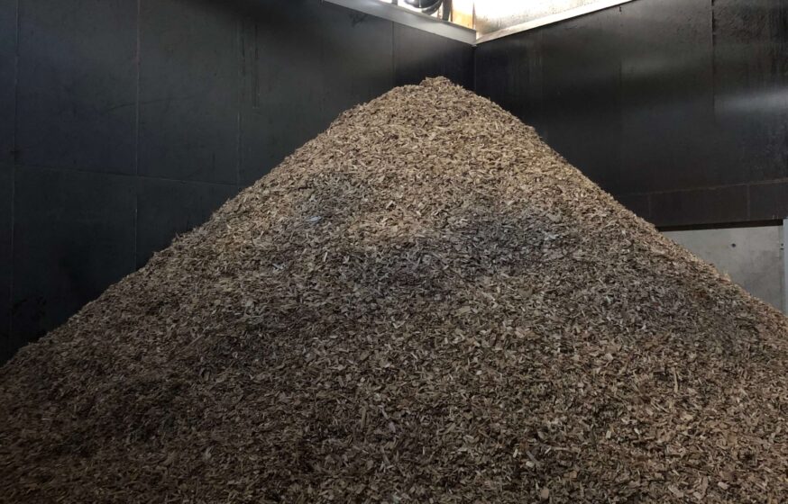 Wood chips loading