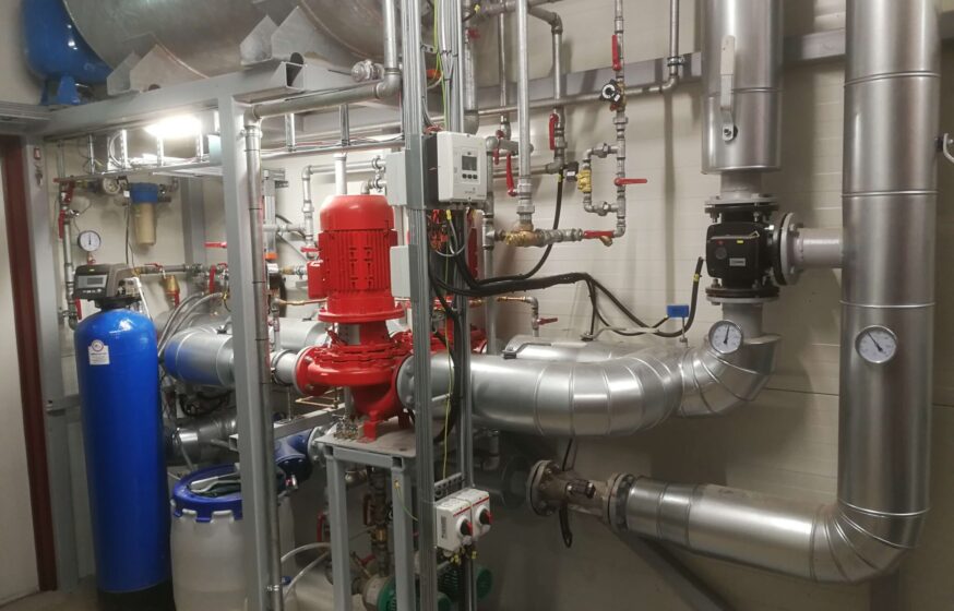 boiler house piping system
