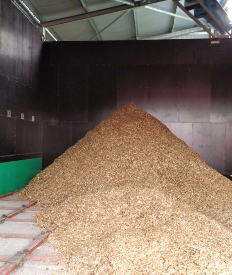 nõo boiler house biomass storage
