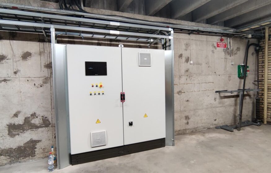 850 kW biofuel boiler house electrical panel