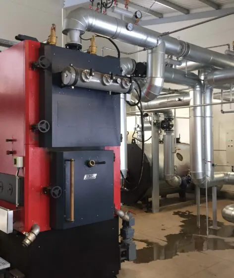 0,72 MW biofuel boiler house