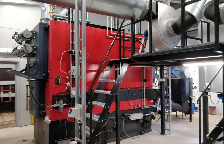Tõrvandi biomass boiler house with capacity of 2MW