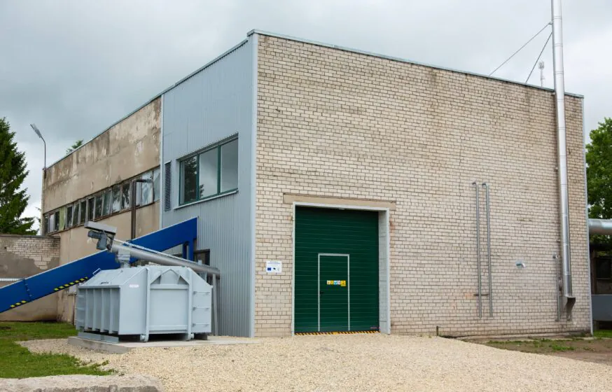 Biofuel boiler house with a capacity of 1 MW.