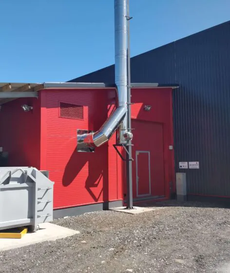 0,72 MW biofuel boiler house