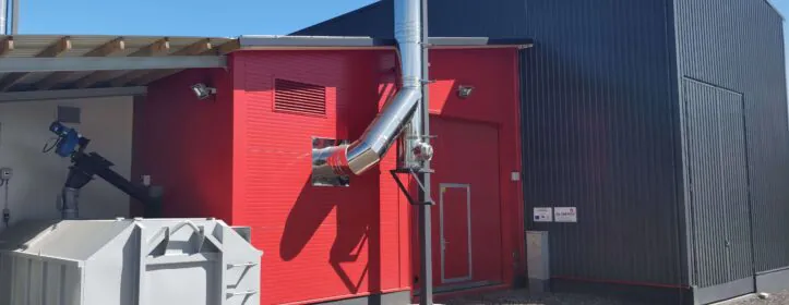 0,72 MW biofuel boiler house