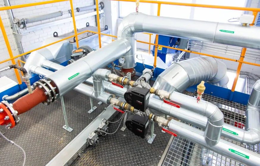 biofuel boiler house pipeline