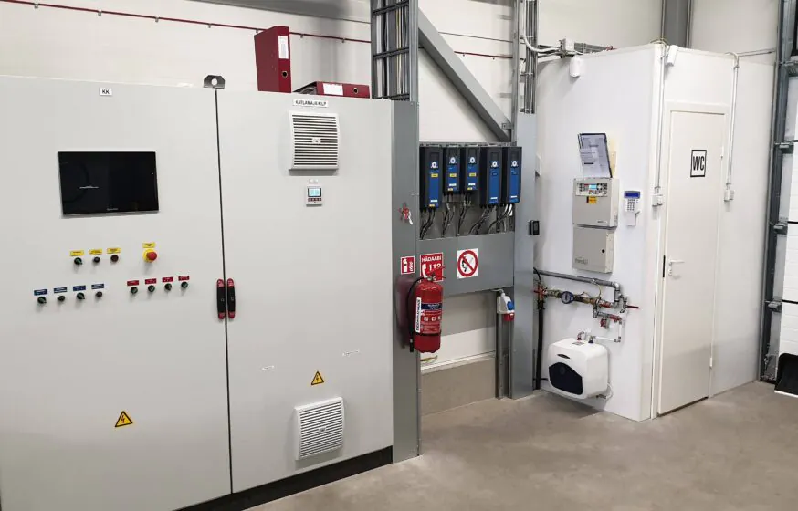 Rannu biomass boiler house automation