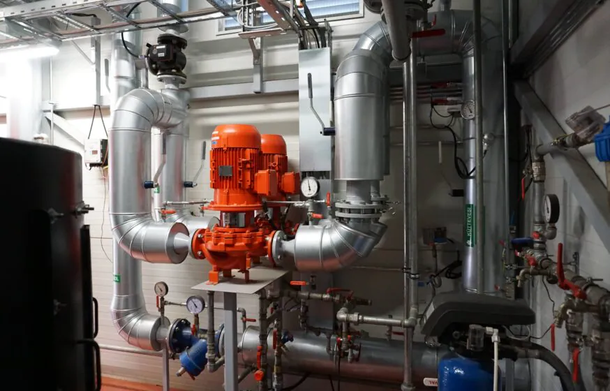Rakke Metsa biofuel boiler house pipeline