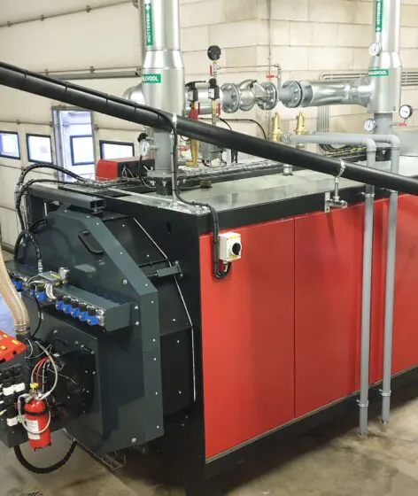 Biomass boiler house with capacity of 0,9 MW