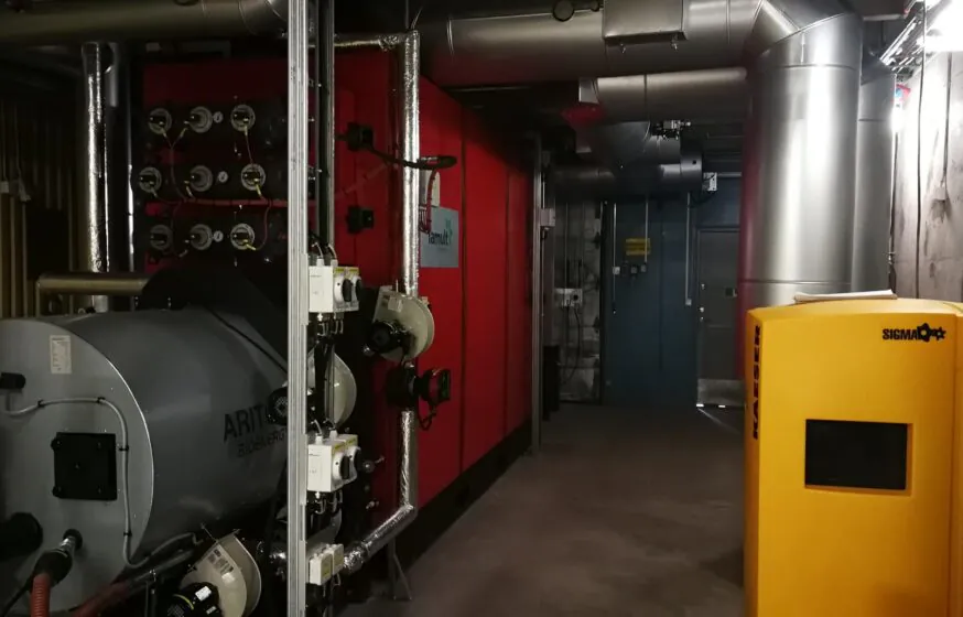 Herno pellet boiler system