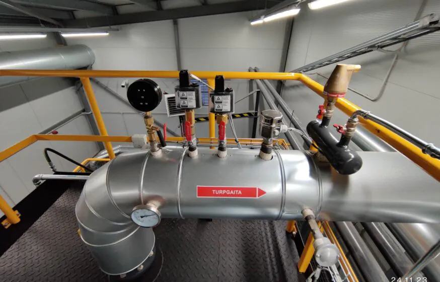 cesis biomass boiler house pipeline